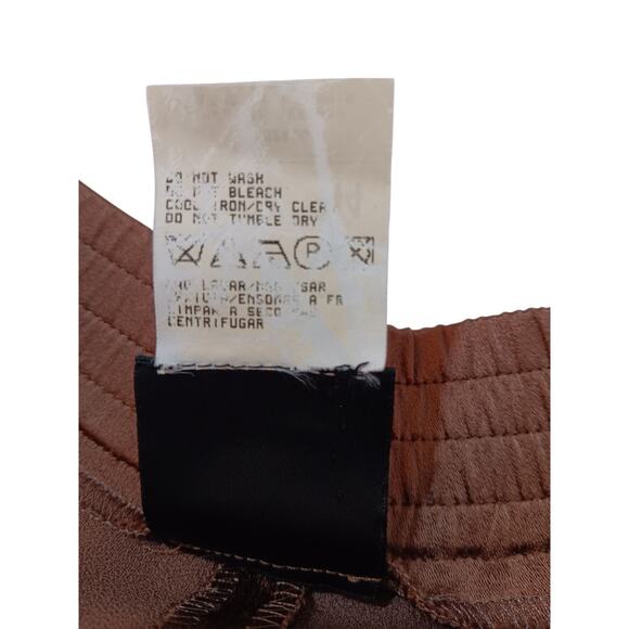 MONDI GALA Vintage Suit Set XL Satin Flowy Pants Belted Top Jacket Dressy Event - Picture 15 of 16